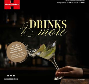 Prospekt Handelshof - Handelshof - Drinks & More gültig ab 15.10. bis 31.12. - seite 1
