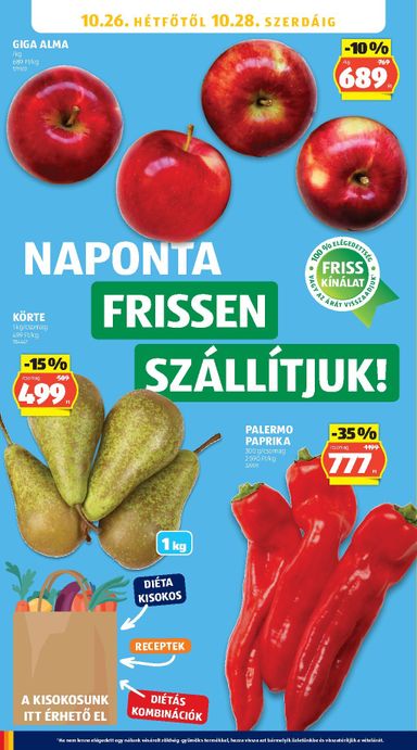 Akciós újság Aldi - Aldi érvényes 10.22.-tól 10.28.-ig - 30 oldal