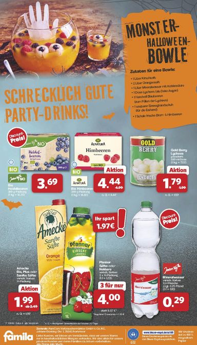 Prospekt Famila Nordwest - Famila Nordwest - Schaurig lecker gültig ab 19.10. bis 24.10. - seite 4