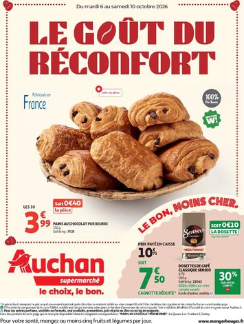 Folder Auchan - Auchan - Le Goût du Réconfort van 06/10 tot 10/10 - side 1