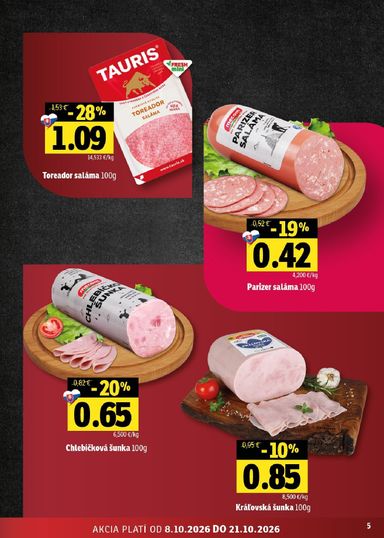 Leták FRESH - Fresh - Východné Slovensko od 08.10. do 21.10. - strana 5