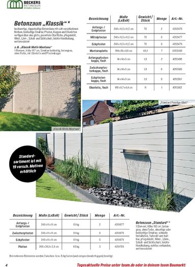 Prospekt toom - Toom - Zäune & Sichtschutz gültig ab 01.03. bis 31.12. - seite 4
