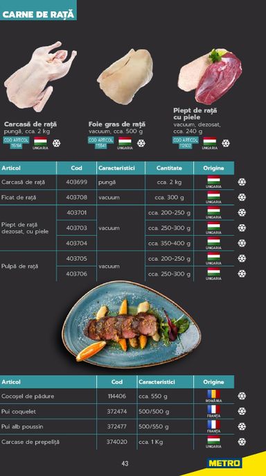Catalogul Metro - Metro - Carne pentru Profesioniști de la 01.01. până la 31.12. - pagina 43