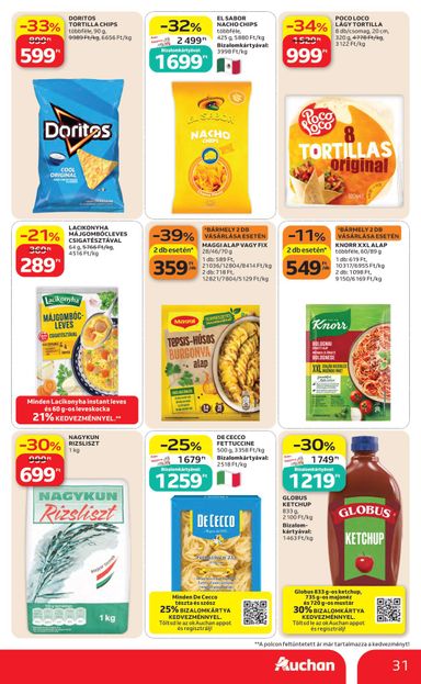 Akciós újság Auchan - Auchan Hipermarket érvényes 10.22.-tól 10.28.-ig - 31 oldal