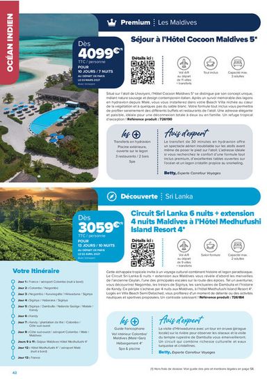 Catalogue Carrefour Market - Carrefour Market - Séjours & Circuits valable dès le 14/08 au 30/10 - page 42
