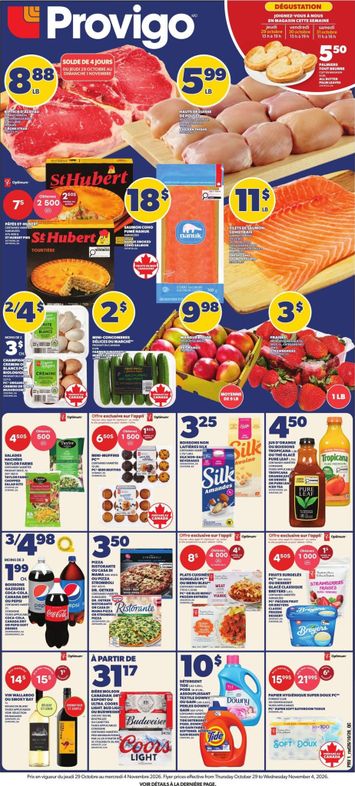 Flyer Provigo - Provigo valid since 10-29 until 11-04 - page 1