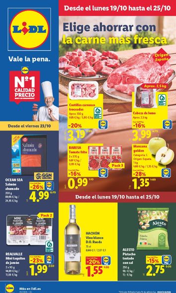 Folleto Lidl - Lidl del 19/10 al 25/10 - página 1