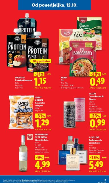 Katalog Lidl - Lidl - Svaki tjedan trajno snižene cijene vrijedi od 05.10. do 31.10. - stranica 3