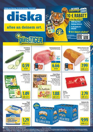 Prospekt Diska - Diska - Bayern gültig ab 12.10. bis 17.10. - seite 1
