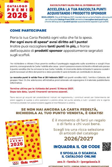 Volantino Famila - Famila - Catalog Premi valido dal 01/10 al 31/10 - pagina 2