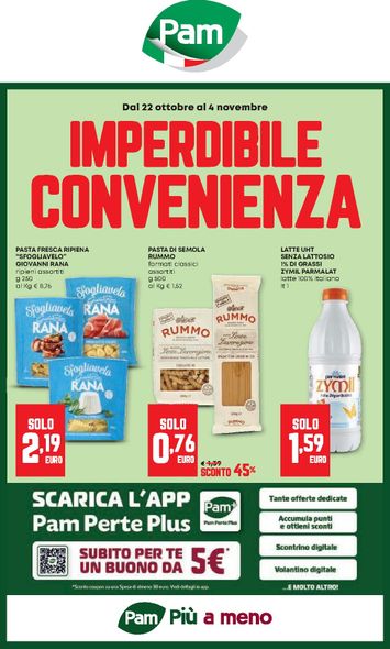 Volantino Pam - Pam valido dal 22/10 al 04/11 - pagina 1