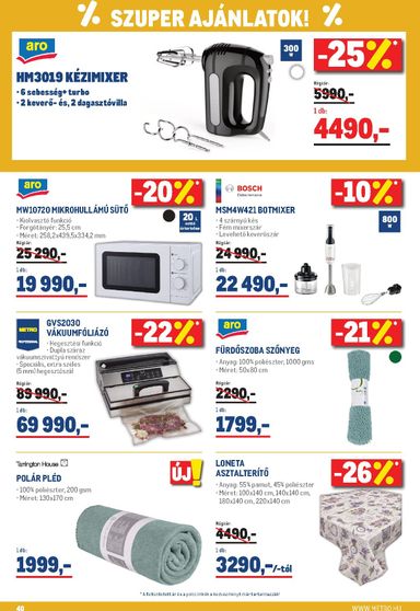 Akciós újság Metro - Metro érvényes 10.01.-tól 10.31.-ig - 40 oldal