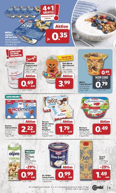 Prospekt Combi - Combi gültig ab 26.10. bis 30.10. - seite 9