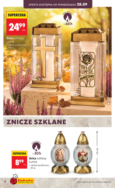 Leták Biedronka - Biedronka - Znicze od 21.09. do 31.10. - strana 6