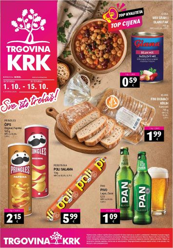 Katalog Trgovina Krk - Trgovina Krk vrijedi od 01.10. do 15.10. - stranica 1