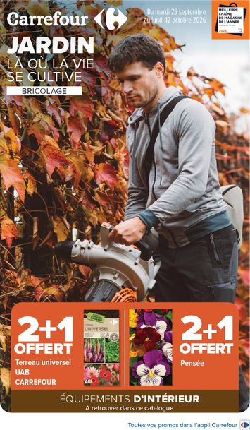 Catalogue Carrefour - Carrefour - Jardin Et Bricolage valable dès le 29/09 au 12/10 - page 1