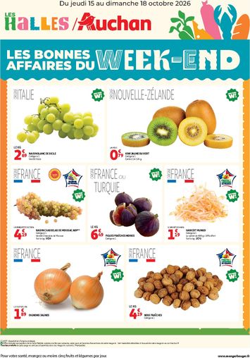 Catalogue Auchan - Auchan - Bons plans du week end - Hypermarché valable dès le 15/10 au 18/10 - page 1
