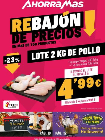 Folleto Ahorramas - AhorraMas del 22/10 al 28/10 - página 1