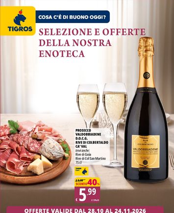 Volantino Tigros - Tigros - Selezione e offerte della nostra enoteca valido dal 28/10 al 24/11 - pagina 1