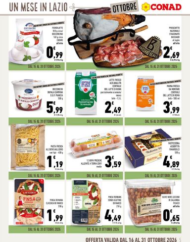 Volantino Conad Superstore - Conad Superstore - Un Mese in Lazio valido dal 01/10 al 31/10 - pagina 5