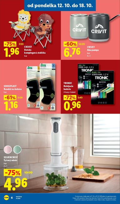 Leták Lidl - Lidl - Ešte viac extra akcií od 12.10. do 18.10. - strana 6