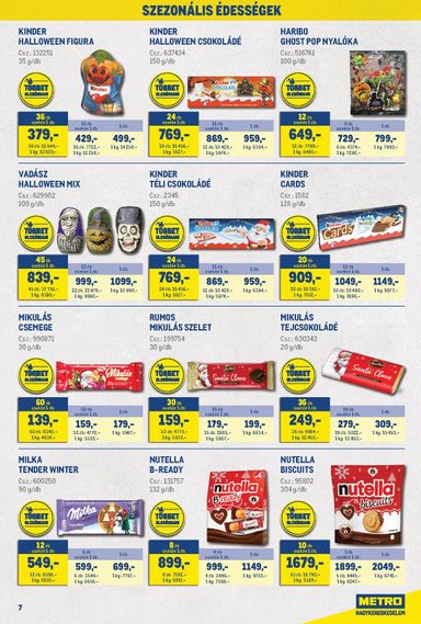 Akciós újság Metro - Metro - Nagyajánlatok kiskereskedőknek! érvényes 10.01.-tól 10.31.-ig - 7 oldal