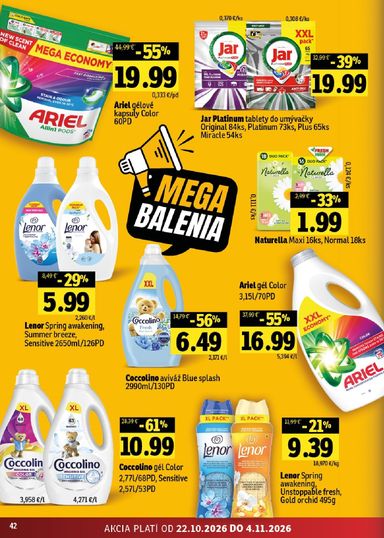 Leták FRESH - Fresh - Stredné a západné Slovensko od 22.10. do 04.11. - strana 42