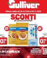 Volantini Gulliver da venerdì 30/10