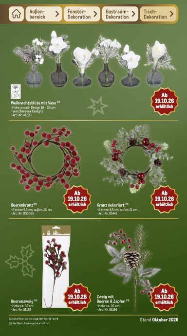 Prospekt METRO - Metro - Weihnachten gültig ab 01.10. bis 31.10. - seite 122