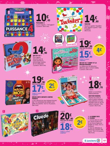Catalogue E.Leclerc - E.Leclerc - Jouets valable dès le 13/10 au 05/12 - page 107