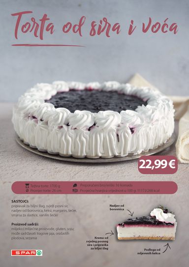 Katalog INTERSPAR - Interspar - Torte vrijedi od 10.08. do 31.12. - stranica 18
