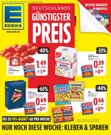 Folder Edeka DE - Edeka van 19-10 tot 24-10 - side 1