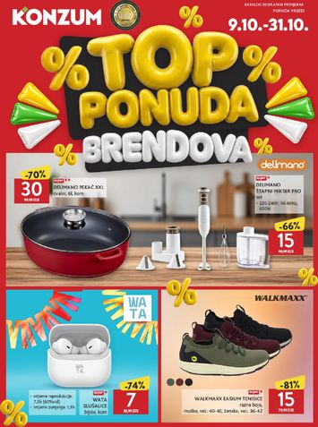 Katalog Konzum - Konzum - Top ponuda brendova vrijedi od 09.10. do 31.10. - stranica 1