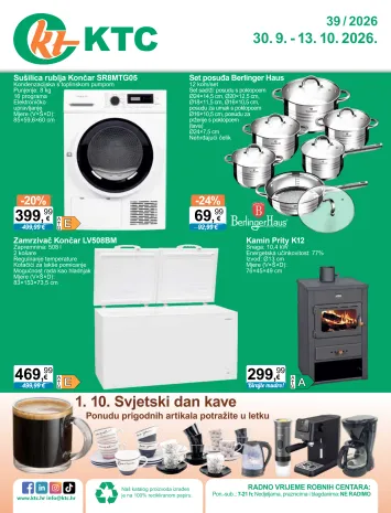 Katalog KTC - KTC - Tehnika I Posuđe vrijedi od 30.09. do 13.10. - stranica 1
