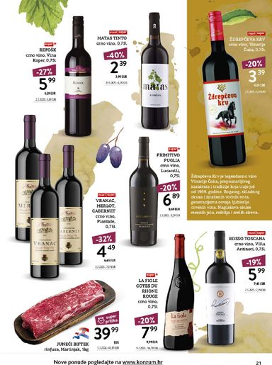 Katalog Konzum - Konzum - Vinoteka vrijedi od 12.10. do 25.10. - stranica 21