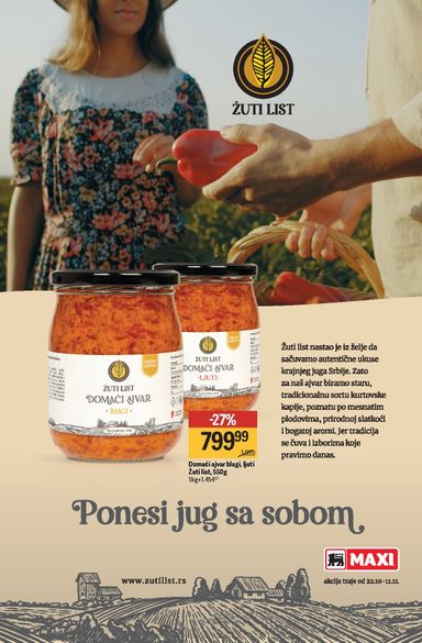 Katalog Maxi - Maxi - Iz naših krajeva ukusi koje volimo od 22.10 do 11.11 - strana 11