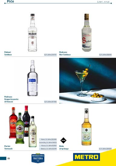 Katalog Metro - Metro - Poslovna rješenja - Trattoria vrijedi od 04.03. do 31.12. - stranica 89