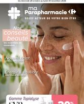 Carrefour - Parapharmacie valable à partir de du mercredi 28/10/2026