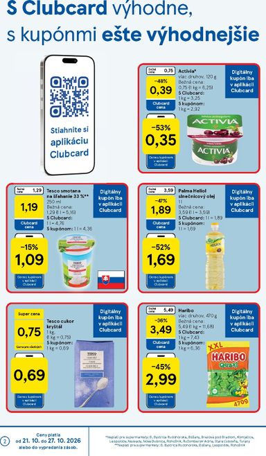 Leták Tesco - Tesco supermarket od 21.10. do 27.10. - strana 2