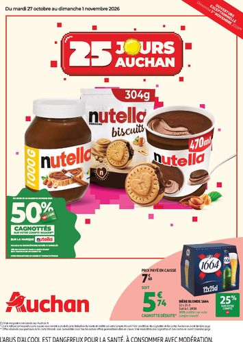 Catalogue Auchan - Auchan - 25 jours valable dès le 27/10 au 01/11 - page 1