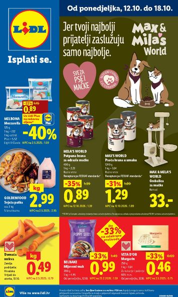 Katalog Lidl - Lidl vrijedi od 12.10. do 18.10. - stranica 1