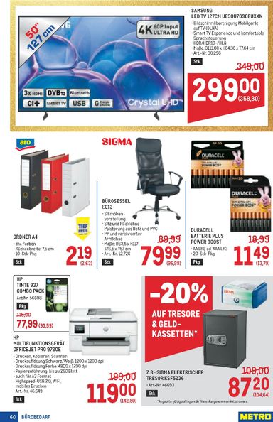 METRO-Flugblatt - Metro - Profi gültig ab 15.10. bis 28.10. - seite 60