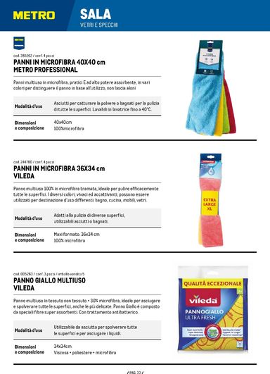 Volantino METRO - Metro - Catalogo detergenza 2026 valido dal 07/01 al 31/12 - pagina 33