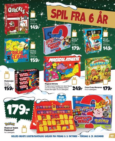 Brochurer Bilka - Bilka - Billies bedste legetøjskatalog gyldig fra 09.10. til 31.12. - side 77