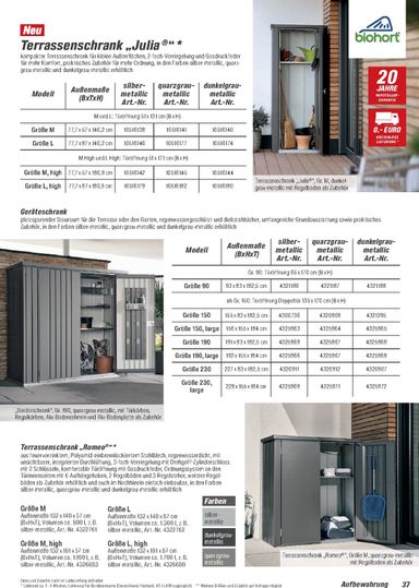 Prospekt toom - Toom - Gartenhäuser & Carports gültig ab 01.03. bis 31.12. - seite 37
