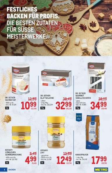 METRO-Flugblatt - Metro - Backen Spezial gültig ab 15.10. bis 25.11. - seite 4