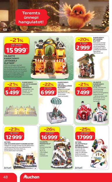Akciós újság Auchan - Auchan Hipermarket érvényes 10.22.-tól 11.25.-ig - 48 oldal