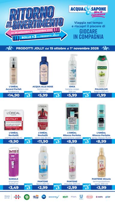Volantino Acqua e Sapone - Acqua e Sapone - Ritorno al divertimento valido dal 15/10 al 01/11 - pagina 2