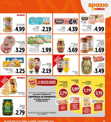 Volantino Spazio Conad - Spazio Conad - Super Formati Super Prezzi valido dal 20/10 al 02/11 - pagina 19
