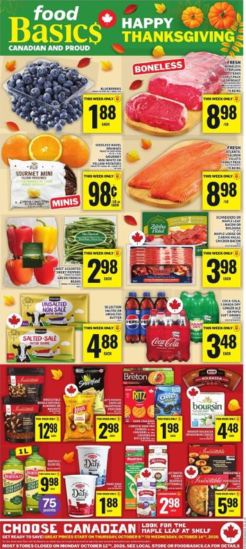 Flyer Food Basics - Food Basics valid since 10-08 until 10-14 - page 1